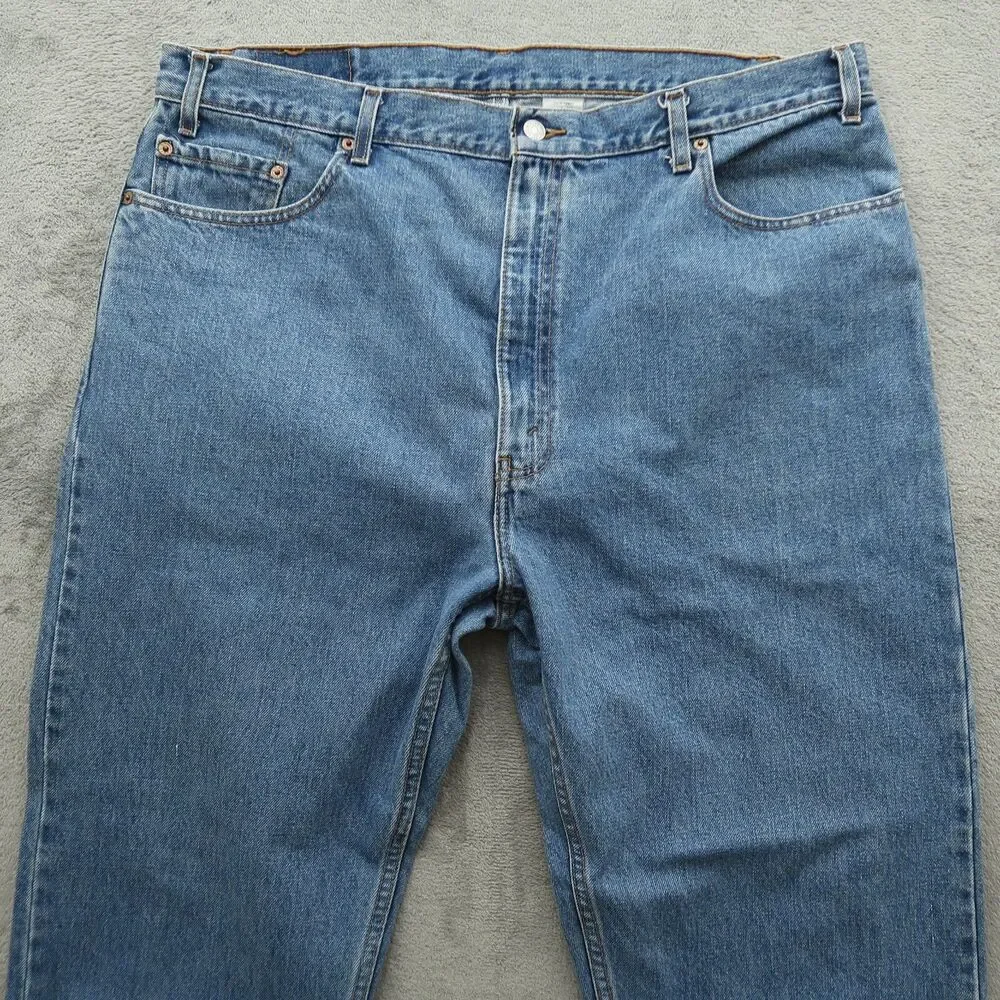 Levi's 505 Jeans Mens Size 42x30 (40x30 Actual) Blue Vintage Regular Straight